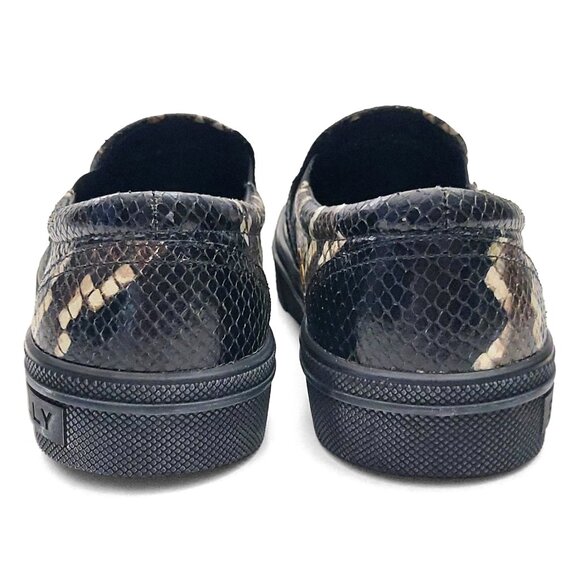 Bally Leory-P Snakeskin-Effect Designer Slip-On Shoes for Men US 10.5 (0537) main image 10